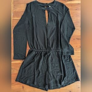 Revolve Lanston black romper Size M NEW WITH TAGS